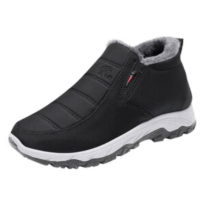 OrthoWinter - Bottines d’Hiver Doublées en Fourrure Semelle Antidérapante