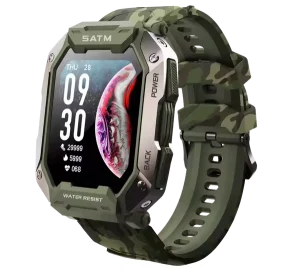 Smartwatch Tactique Militaire – Robuste & Autonome