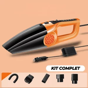 Aspirateur de Voiture 120W – Nettoyage Sec & Humide avec Forte Puissance d’Aspiration