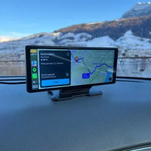 Écran Portable CarPlay & Android Auto 10.26 Pouces – Écran de Voiture HD avec Dashcam Intégrée