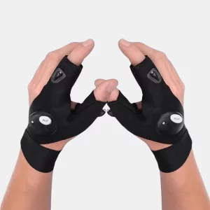 Gants Lumineux pour Pêche, Camping et Activités Extérieures – LED Intégrée