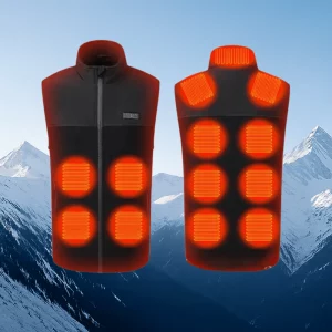 Gilet Chauffant Sans Manches Unisexe – 13 Zones de Chauffage & Chaleur Ajustable
