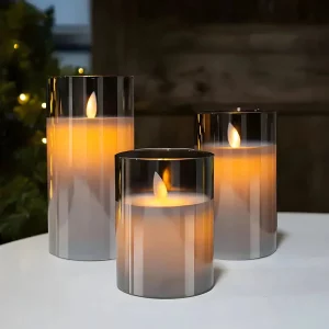 LumiFlamme™ – Lampe de Table LED Effet Flamme Vacillante Rechargeable