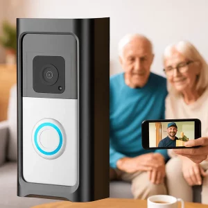 Sonnette Vidéo Sans Fil – Caméra de Porte avec Batterie et Surveillance