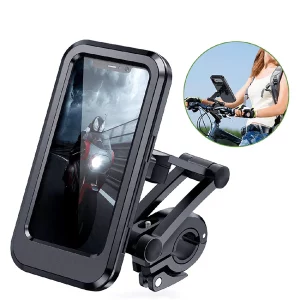 Support Smartphone Étanche Vélo & Moto – Rotation 360° et Protection Antichoc