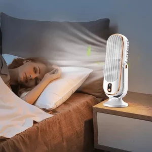 Ventilateur AeroLux Elite – Double Moteur, Rotation 720°, Rechargeable USB et Ultra Silencieux