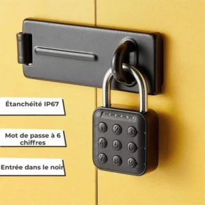 Cadenas à Combinaison à 6 Chiffres Anti-Découpe et Anti-Vol