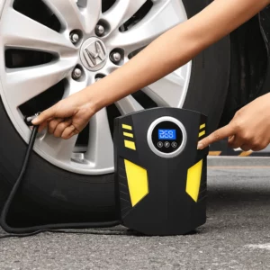 Compresseur à Air Portable LED – Gonfleur Pneus Voiture et Moto